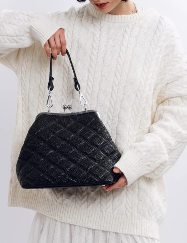 Schwarze Ledertasche - Image 3
