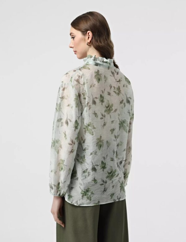 Grüne Bluse mit Print - Image 2